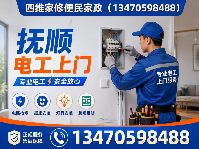 新宾满族自治县抚顺电工上门展示图
